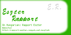 eszter rapport business card